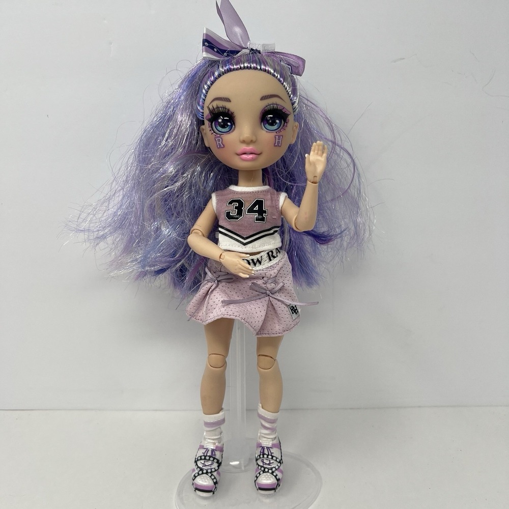 Rainbow High Violet Willow Doll Cheer Leader Articulated Fashion Play‎ Doll